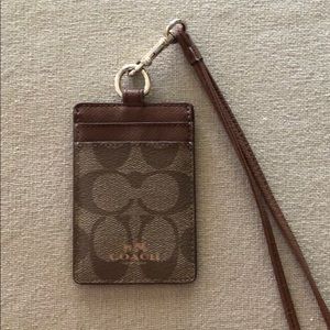Coach lanyard/wallet combo